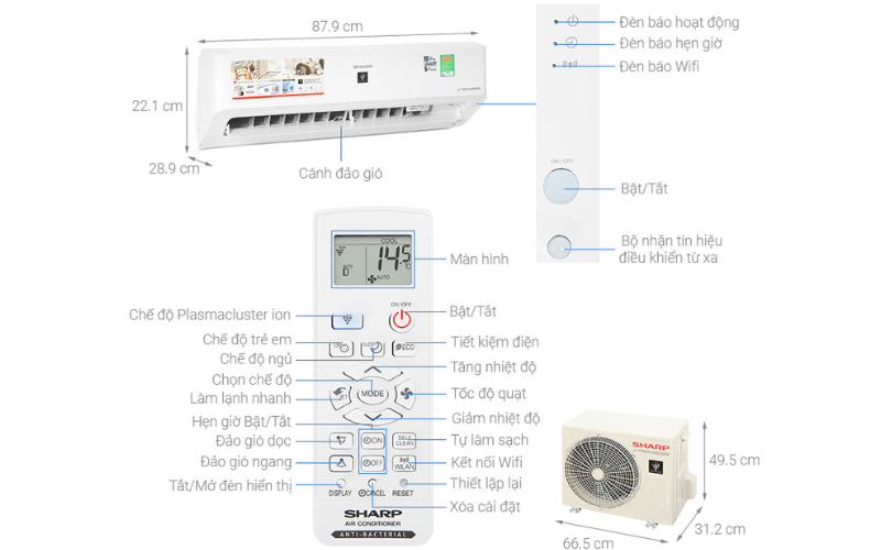 may-lanh-dieu-hoa-sharp-inverter-1hp-model-ahxp10yhw