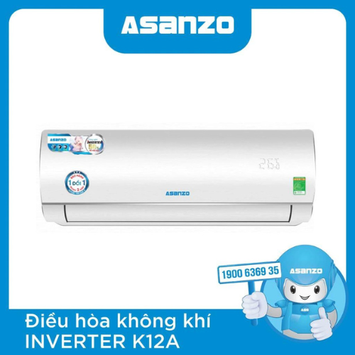 MÁY LẠNH ĐIỀU HÒA KHÔNG KHÍ ASANZO 1.5HP INVERTER MODEL K12A